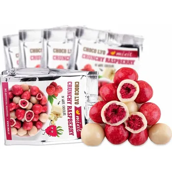 Potravina Mixit Křupavé maliny v čokoládě do kapsy (5 ks)