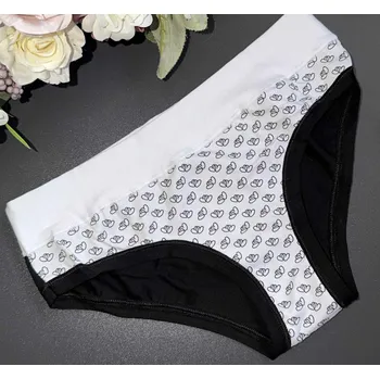 Kalhotky Dámské kalhotky Lovelygirl 6857D bianco/nero 2 (Velikost=XS)