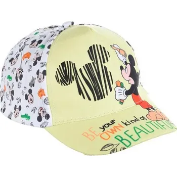 Kojenecká čepice SunCity • Dětská baby kšiltovka Mickey Mouse - Disney 50 Žlutá