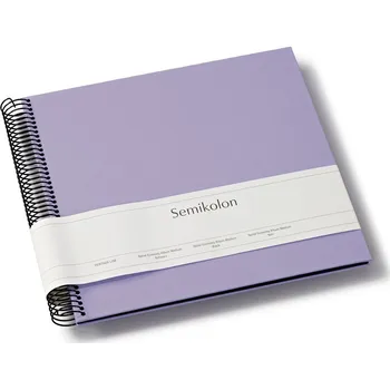 Fotoalbum Semikolon, Album na fotografie Uni Economy, střední, lila s černými listy - Formadore