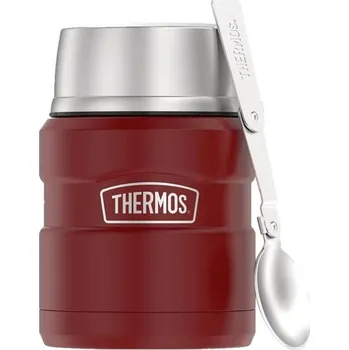 Úložný box Thermos, Termos na jídlo se skládací lžící Style, 470 ml, cihlový, 2 díl. - Formadore