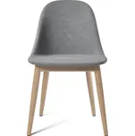 Audo Copenhagen, Židle Harbour čalouněná na dubových nožkách šedá - Formadore