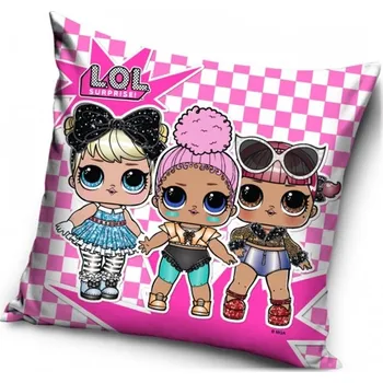 Dekorativní polštářek Carbotex • Polštář L.O.L. Surprise - motiv Stars - 40 x 40 cm