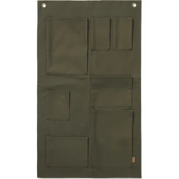 Úložný box Ferm Living, Organizér na zeď Bark Garden olivový - Formadore