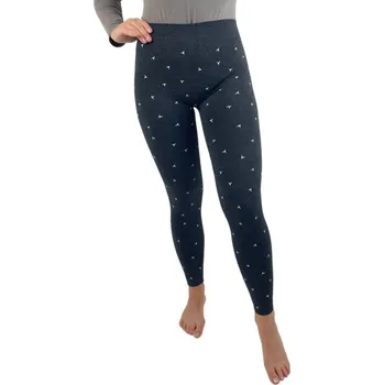 Legíny z bambusového vlákna zateplené s ptáčkem Velikosti: L-2XL