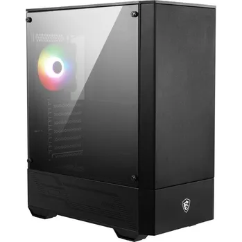 PC skříň MSI skříň MAG FORGE 111R/ bez zdroje/ levé temperované sklo/ 1x 120 mm A-RGB fan/ 2x USB3.0/ černá