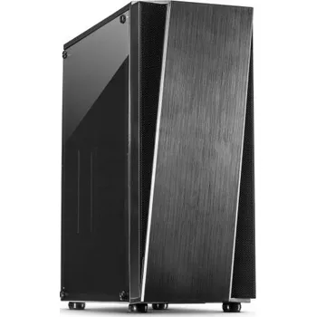 PC skříň INTER-TECH case T11-Televen Midi Tower, window, black