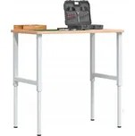 Pracovní stůl 100 x 60 x (71,5–98) cm masivní buk obdélníkový