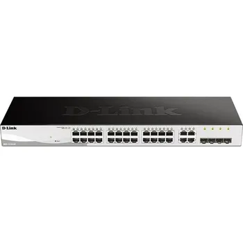 Switch D-Link DGS-1210-24 Smart switch, 24x GbE, 4x RJ45/SFP, fanless