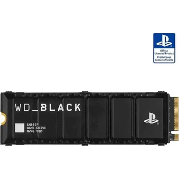 Interní pevný disk WD BLACK SSD NVMe 8TB PCIe SN850P pro PS5, Gen4, (R:7200, W:6600MB/s), Chladič