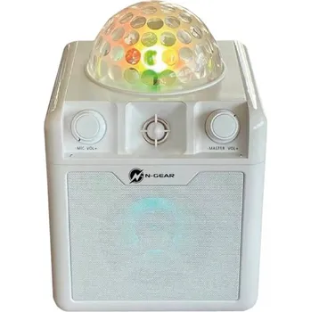 Elektronika N-GEAR Block Disco Block 410/ 50W/ BT/ Disco LED/ 1x MIC/ Bílá