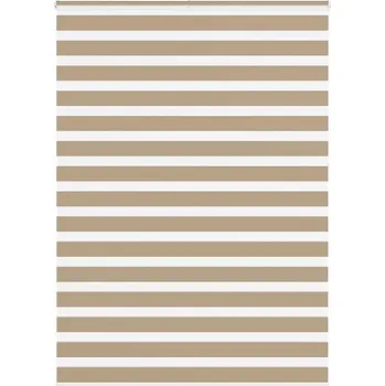 Roleta vidaXL Zebra roleta 160x230 cm šířka látky 155,9 cm polyester [4014195] Barva: sand brown