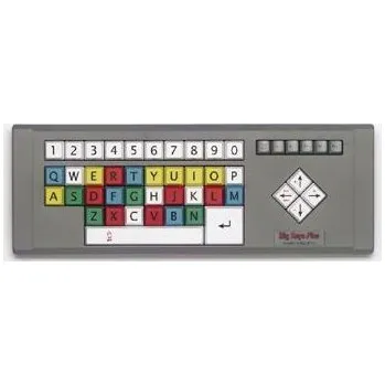 Klávesnice KEYTOOLS Big Keys Plus (verze 4b) PS/2, QWERTY, černé písmo, barevné klávesy