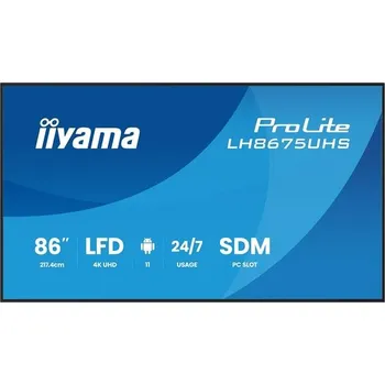 Monitor iiyama 86" LH8675UHS-B2AG:IPS,4K,24/7,Android 11