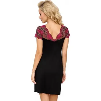Dámská noční košile Noční košilka Donna Candy - viskóza Černá 2XL(44)