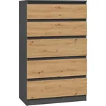 TPS Komoda MALVA M5 - Antracit / Dub artisan 190707594