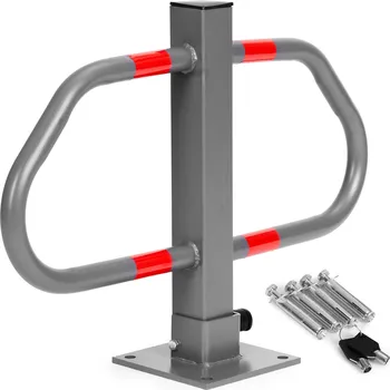 parkovací zábrana OEM Parkovací zábrana skládací 50 cm na klíč s reflexními pruhy