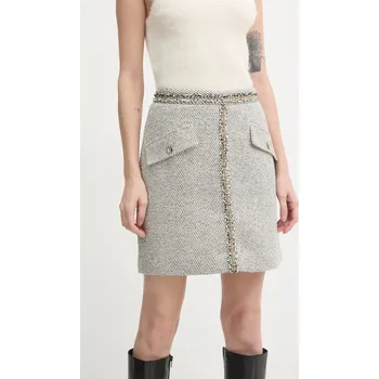 Dámská sukně Sukně s příměsí vlny Bruuns Bazaar BBW4200 šedá 09X, vel. 40