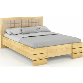 Postel Zvýšená postel z masivu borovice Gotland Rozměr: 120x200, Odstín moření: Borovice přírodní, Čalounění: 2303