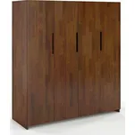 Skříň Bergman 4D borovice Odstín moření: Ořech