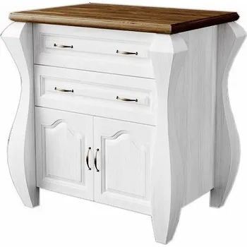 Komoda Komoda Ludvík 2D2S (90x95) - masiv borovice Odstín: Dub