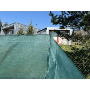 Stínicí plachta Sítě stínící na plot PloteS 150 stínivost 90%, zelená, 1x50m