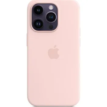 iPhone 14 Pro Max Silicone Case with MS-Chalk Pink