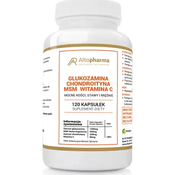 Kloubní výživa Doplněk stravy Alto Pharma Glukosamin Chondroitin MSM 120 kapslí