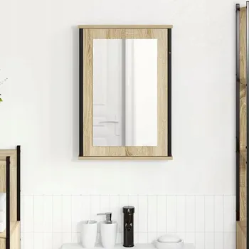 Koupelnový nábytek Skříňka se se zrcadlem do koupelny Se zrcadlem Hnědá 42 x 12 x 60 cm