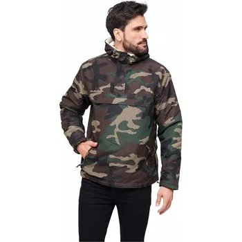 Build Your Brandit Voděodolná větrovka s podšívkou a lemovaná kožíškem Barva: woodland, Velikost: 4XL