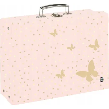 Dětský kufřík Oxybag růžový laminovaný A4 na školní potřeby