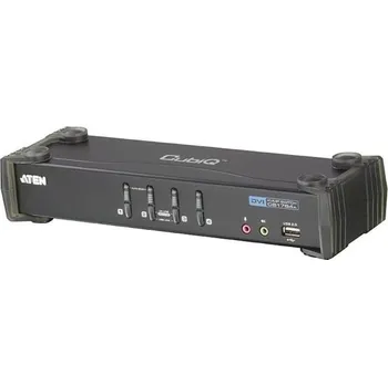 USB hub ATEN 4-port DVI KVMP USB, 2port USB HUB, audio, 1.2m kabely