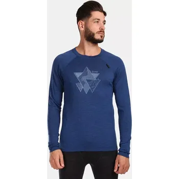 Pánská móda Pánské funkční triko s dlouhým rukávem KILPI MAVORA TOP-M velikost M modrá