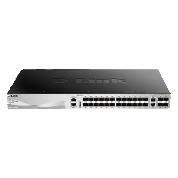 Počítač D-Link DGS-3130-30S/SI L3 Stackable Managed Gigabit Switch, 24x SFP, 2x 10GBASE-T, 4x SFP+