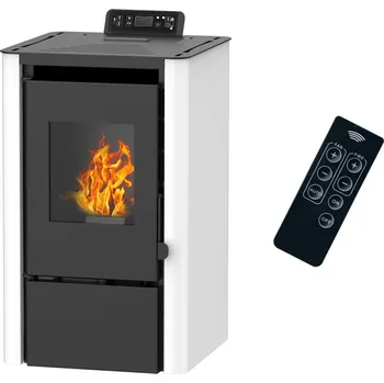 Krbová kamna Sannover Anita 9,4 kW bílá