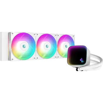 PC ventilátor DEEPCOOL vodní chladič LS720 SE / 3x120 mm fan / ARGB / Intel i AMD / pro SI / bílý