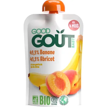 Dětské zboží GOOD GOUT Bio Meruňka s banánem (120g) Expirace