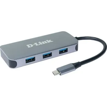 D-Link DUB-2335 6-in-1 USB-C Hub with HDMI/Gigbait Ethernet/Power Delivery