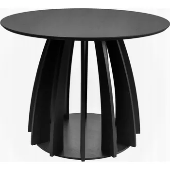 Jídelní stůl Jídelní kulatý stůl Diciffy 100 cm černá dýha