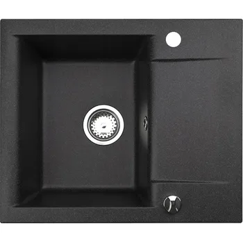 Granitový dřez Jednokomorový granitový dřez Brenor Estein 59, černý
