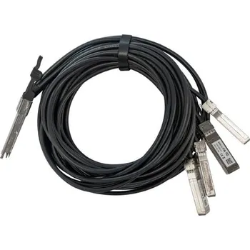 Síťový kabel MikroTik Q+BC0003-S+ 40 Gigabit to 4x10G SFP+ MiniGBIC modul, 3m (QSFP+)