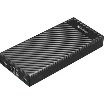Powerbanka Sandberg Powerbank 2xUSB-C PD100W 30000mAh, černá