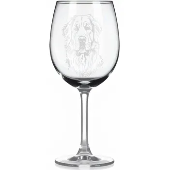 Sklenice Sklenice na víno s gravírovaným motivem – Leonberger