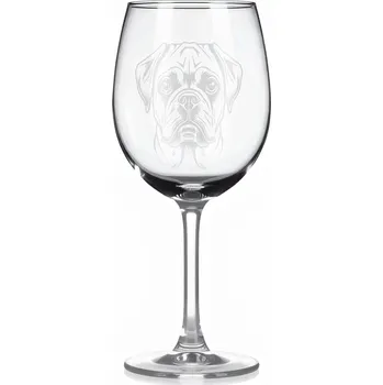 Sklenice Sklenice na víno s gravírovaným motivem – Puggle – 3
