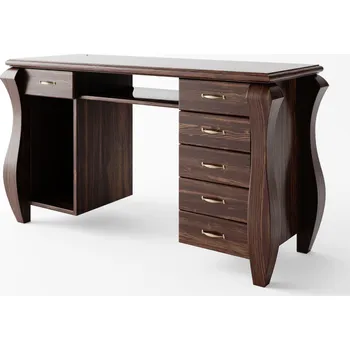 Psací stůl Psací stůl Ludvík 6S - masiv borovice Odstín: Ořech