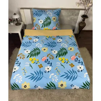 Povlečení Výprodej-2-dílné ložní povlečení - modrá louka