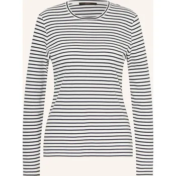 Windsor. Dámské Tričko S Dlouhým Rukávem, bílá / tmavě modrá, 32