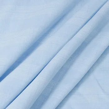 Košilovina 22851 světle modrá, bílé káro, š.150