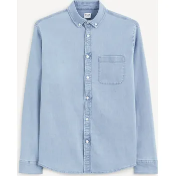 Pánské oblečení Pánská košile Celio Celio světle modrá 2173181