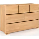 Buková komoda z masivu Sandemo 3+2+1 Odstín moření: Buk přírodní